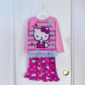 Hello Kitty Kids Size 5 Cotton Fleece Pajama Set